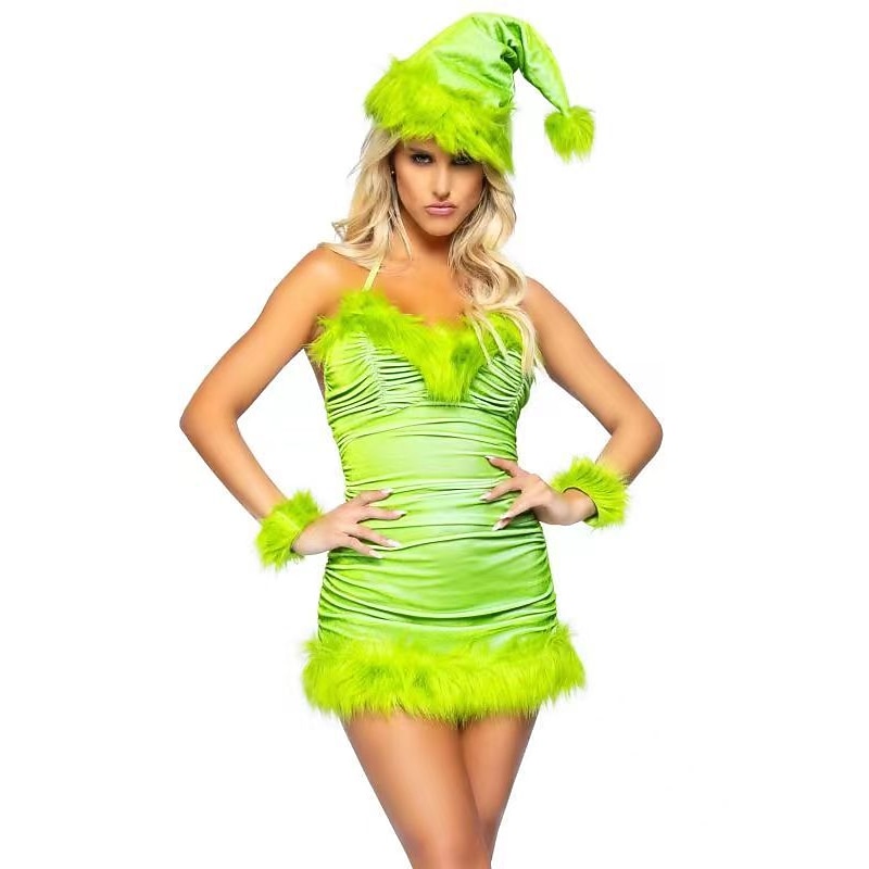 Christmas Trees Sexy Costumes Fancy Christmas Dress Santa Suits Cosplay Costumes Women's Christmas Cosplay Costume Adults' Christmas Masquerade Christmas Party Dress Hat4
