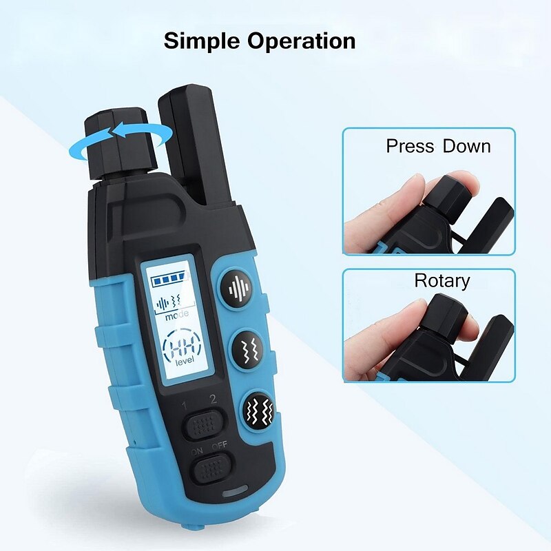 3300Ft Remote No Shock Pet Dog Training Collar Rechargeable IPX7 Waterproof E Collar Beep Vibration Human Dog Trainer3