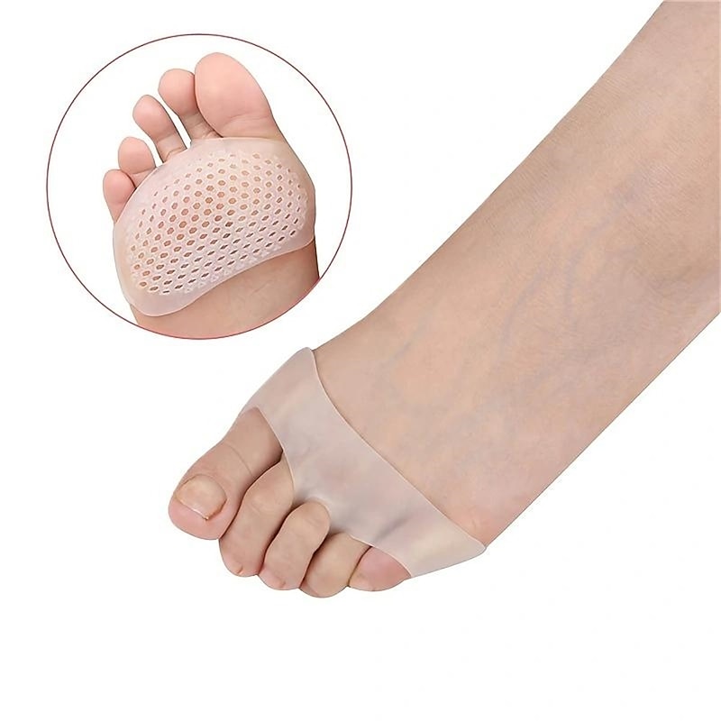 1 Pair Women's High Heel Shoes Forefoot Pads - Silicone Gel Insole For Blister & Pain Relief - Honeycomb Fabric For Comfort2