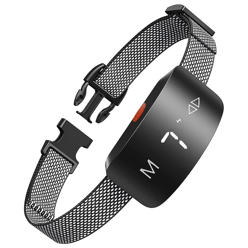 Upgrade Touch Screen Anti Bark Dog Collar IP67 Waterproof Rechargeable Electric Shock Vibration Beep No Barking Auto Training Collar For Dogs