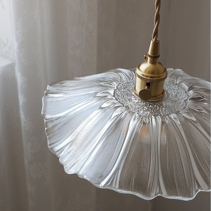 Pendant Light E27 Base Single Head Decoration Stained Glass Chandelier Lampshade Nordic Creative Style Lighting Fixtures Balcony Meeting Room Cafe Hanging Lamp 110-240V3