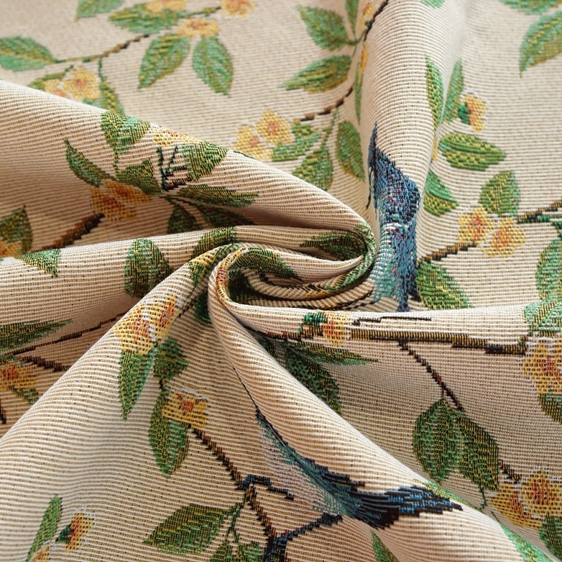 Rectangle Tablecloth Vintage Floral  Jacquard Table Cloths with Tassels Cotton Linen Table Covers for Dinner Parties Outdoor Decoration2