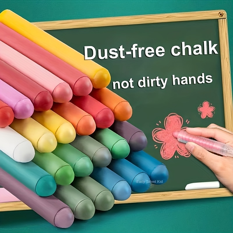 24Color Dust-free Water-soluble Chalk Color Erasable Pen School Teacher Special Blackboard Pen Student Painting Pen Set For Kid