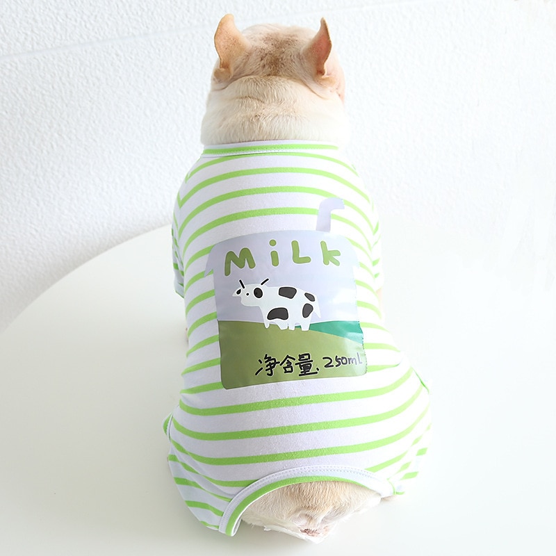 Dog Cat Pajamas Fashion Cute Winter Soft Washable Comfortable Indoor Casual Daily Dog Clothing for Bichon Frise Poodle Pomeranian Baby Pet Papillon
