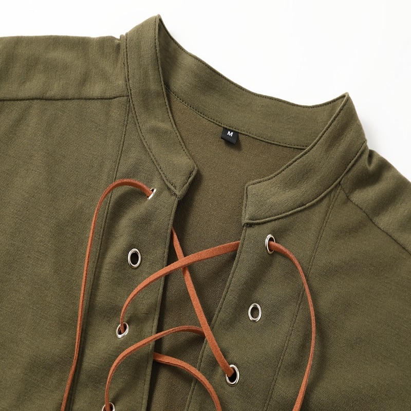 Men's Henley Shirt Tee Top Long Sleeve Shirt Color Block Henley Street Vacation Long Sleeve Lace up Clothing Apparel Fashion Designer Basic Blue