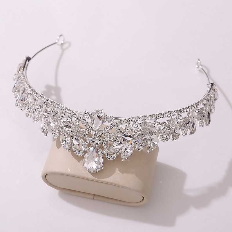Crown Tiaras Headbands Headpiece Rhinestone Alloy Wedding Cocktail Luxury Elegant With Crystals Headpiece Headwear2