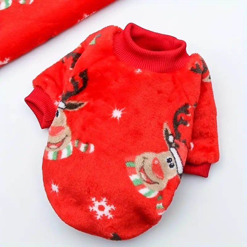 Dog Cat Pajamas Fashion Party Winter Warm Breathable Soft Washable Comfortable Christmas Christmas Outdoor Casual Daily Dog Clothing for Bichon Frise Pomeranian Baby Pet Papillon Small4