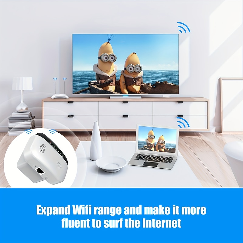300Mbps WiFi Repeater WiFi Extender Amplifier WiFi Booster Wi Fi Signal 802.11N Long Range Wireless Wi-Fi Repeater Access Point4