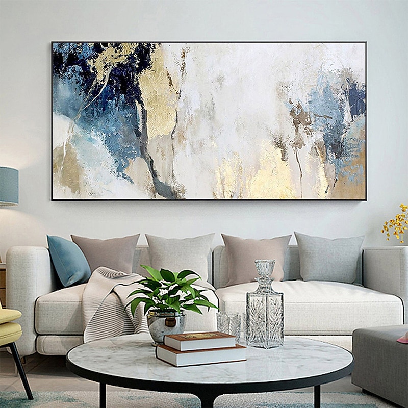 Mintura Handmade Abstract Gold Oil Paintings On Canvas Wall Art Decoration Modern Picture For Home Decor Rolled Frameless Unstretched Painting4