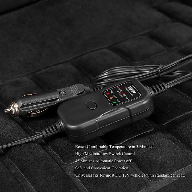 Heated Car Seat Cover Winter, Universal Front Seat Electric Heating Cushion, Car Interior Warmer3