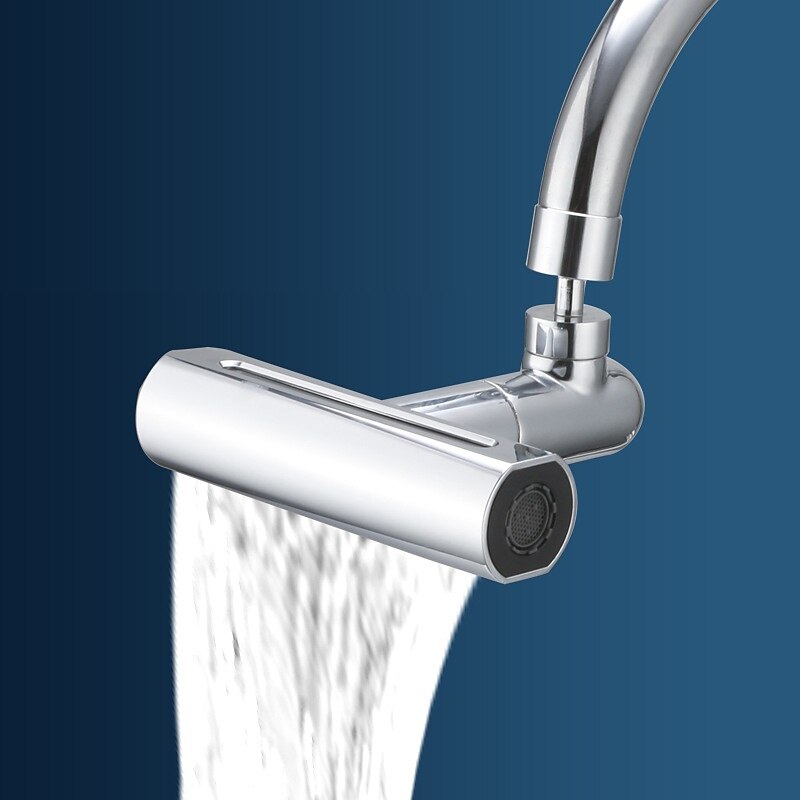 Waterfall Faucet accessory, Waterfall Kitchen Tap Universal Bathroom Kitchen Faucet Multi Function 4 in 1 360 Swiveling Sprayer Head Filter4