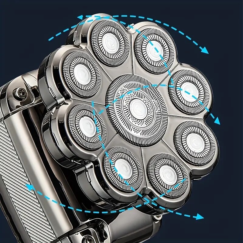 Men's electric razor Detachable head shaver Waterproof shaver Magnetic suction hair clipper Nose trimmer4