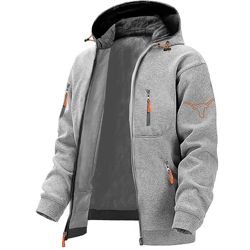 Men's Graphic Prints Cowboy Hoodies Long Sleeve Sweatshirts  Hooded Fashion Daily Vacation Going out Spring &  Fall Navy Blue Dark Gray Gray Clothing Apparel Designer S M L XL 2XL 3XL2