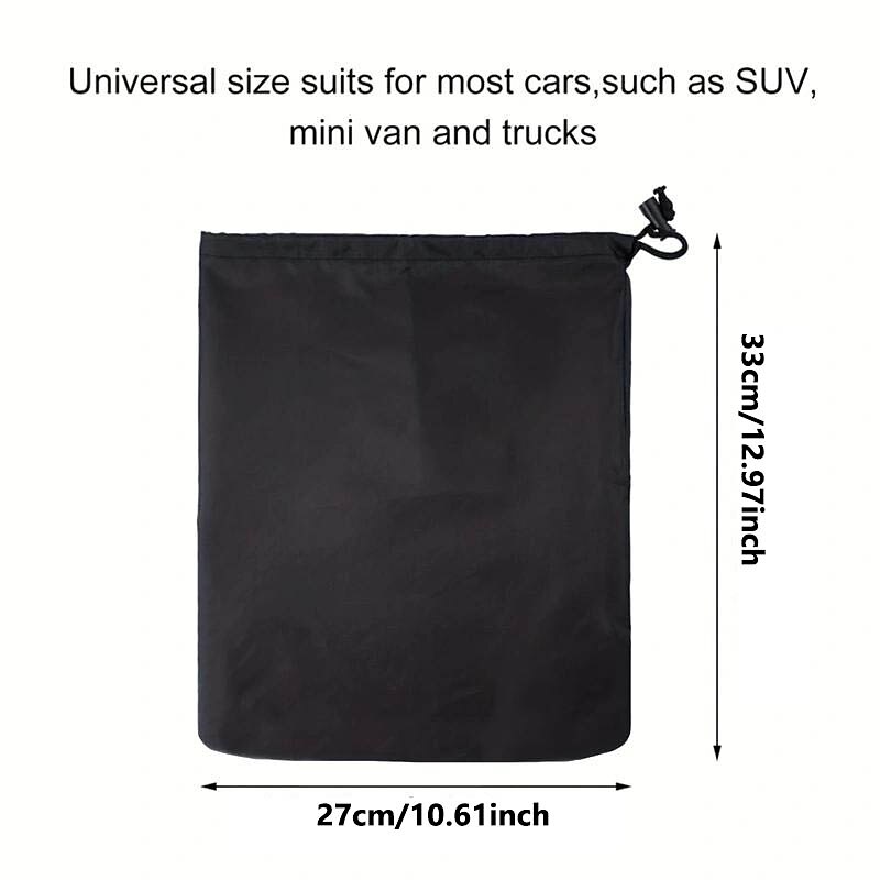 1pair Car Side Mirror Snow Covers, Auto Rearview Waterproof Protection Covers, Car Rear View Exterior Accessories, Universal Size For Cars2