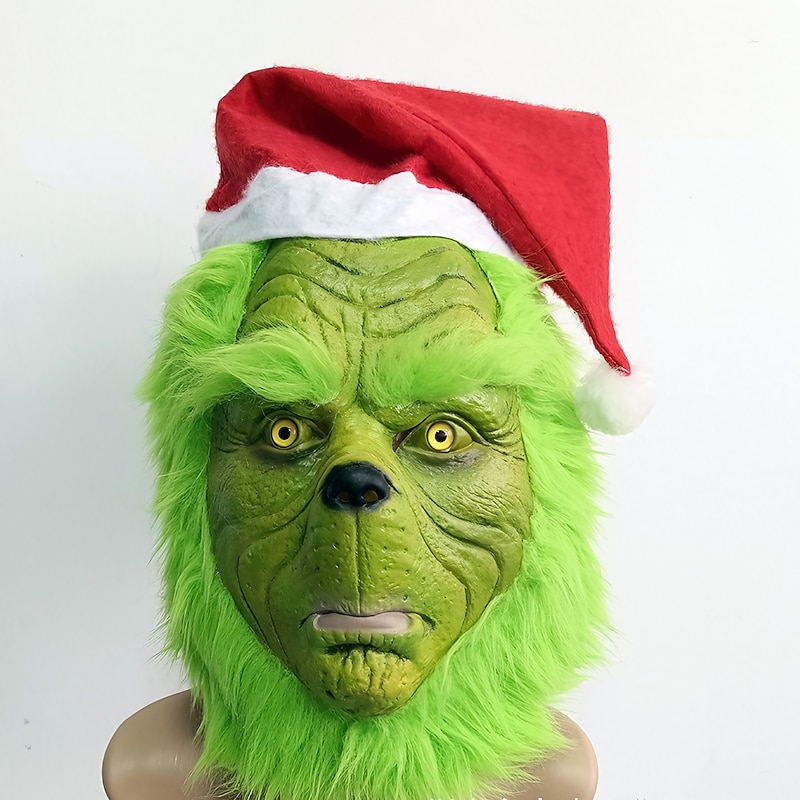 Santa Claus Christmas Green Monster Masquerade Mask Couple's Men's Women's Unisex Christmas Christmas Carnival Christmas Eve Mask