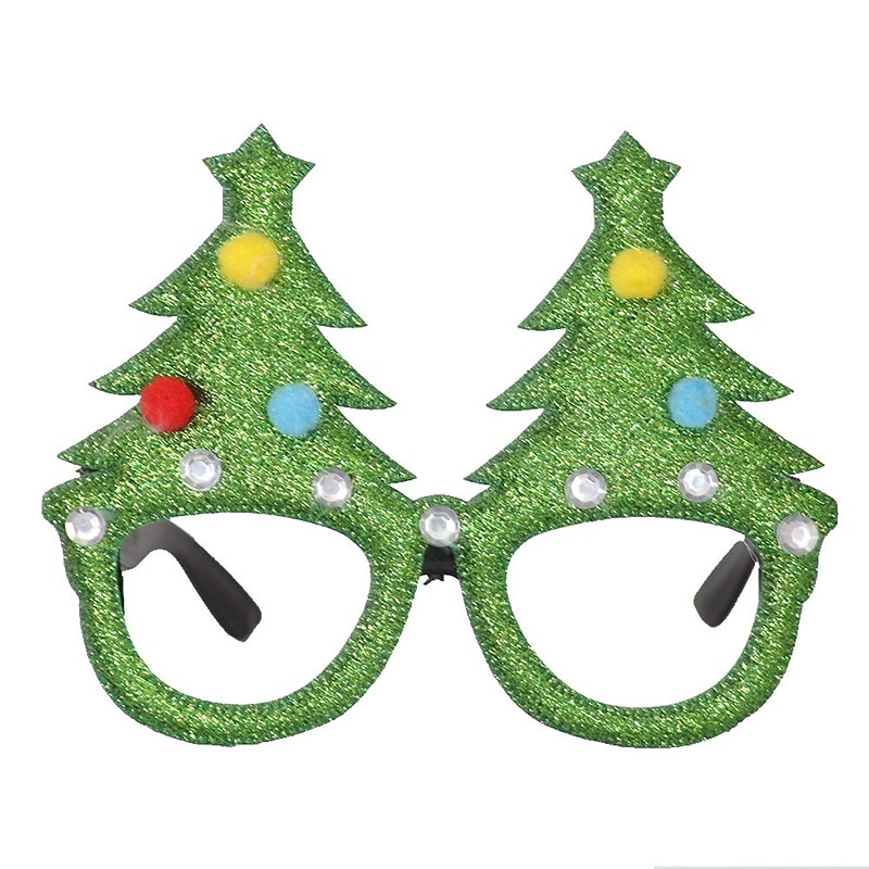 Rondom 6 Pcs Christmas Decorations Christmas Glasses Children's Party Decorations Christmas Products Snowman Deer Antler Eyeglass Frames4
