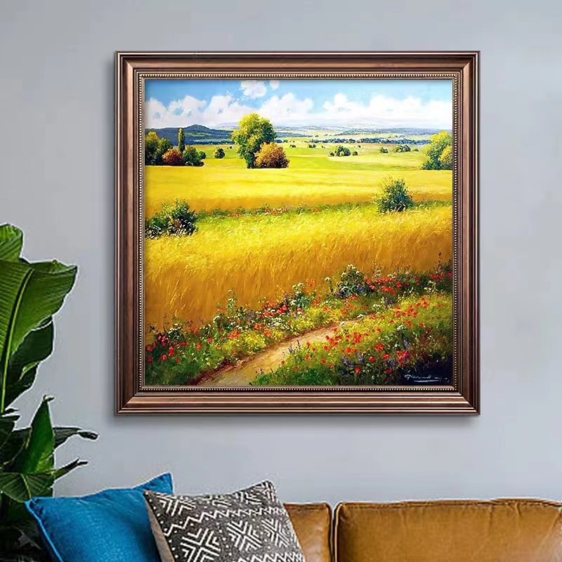 Great Landscape Handmade Oil Painting Canvas Acrylic Autumn Wall Hand-painted Arts Quadros Decoracion For Living Room Gifts4