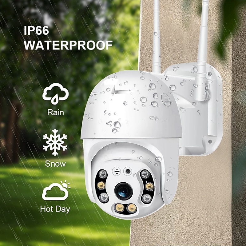 IP Camera 2MP dome Wireless Motion Detection Remote Access Waterproof Indoor Outdoor Apartment Support 128 GB