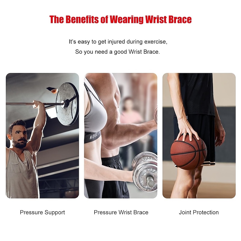 Ultra Thin Wrist Brace and Thumb Arthritis Compression Strap Adjustable Sport Carpal Tunnel Support for Men and Women, Comfortable Carpal Tunnel for Thumb Wrist Relieve Pain (Left+Right)3