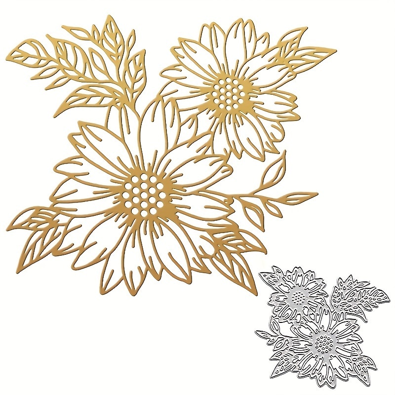 Create Beautiful Sunflower with Metal Trees Cutting Dies - Perfect for Card Making, Scrapbooking, Stamping & More!3