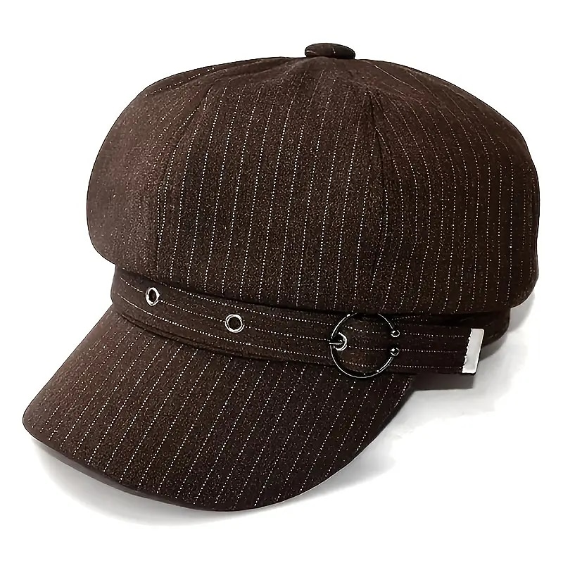 Classic Newsboy Cap Solid Color Elegant Beret Hats Vintage British Style Hat Octagonal Berets For Women Girls4