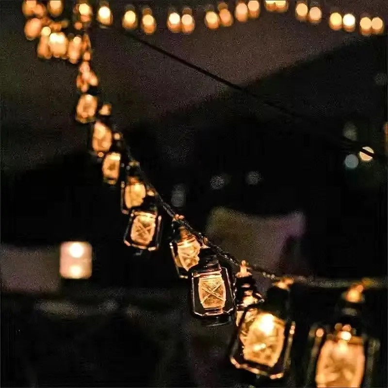 Retro Led Kerosene String Lights 3M 20Leds AA Battery Powered Lamp String LightsFor Garland Camping Party Yard Home Holiday Xmas Decoration Lighting4