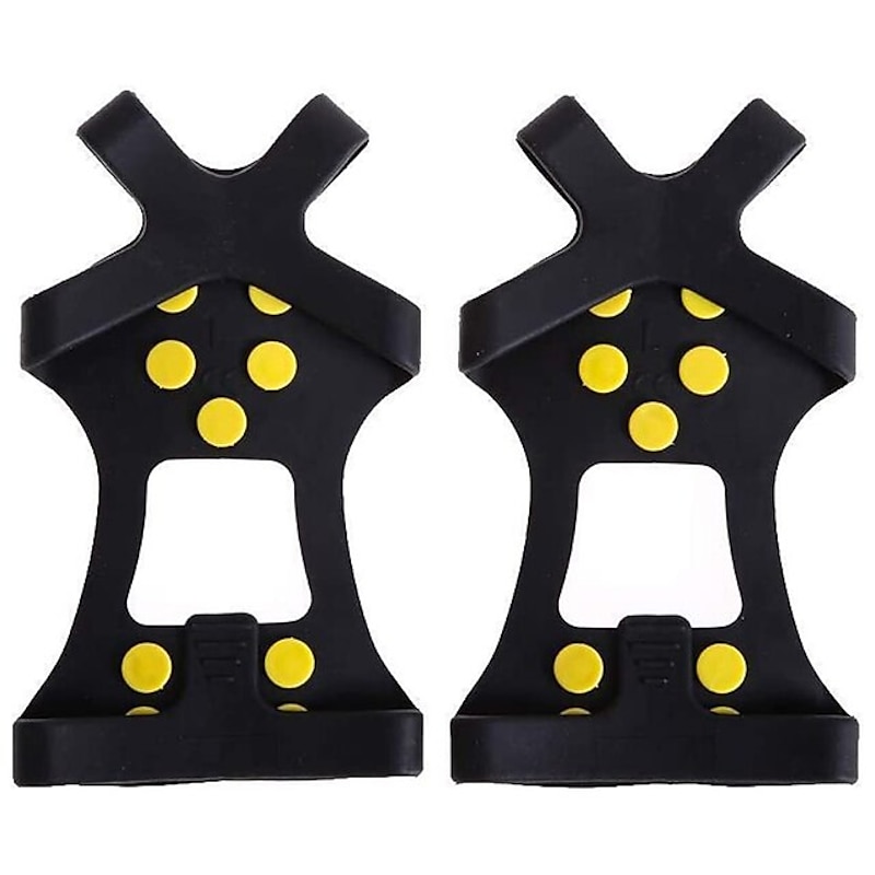10 Studs Anti-Skid Shoe Cover Snow Road Wear-resistant Snow Claw Shoes Ice Climbing Shoe Spikes Grip Crampons Cleats Overshoes3
