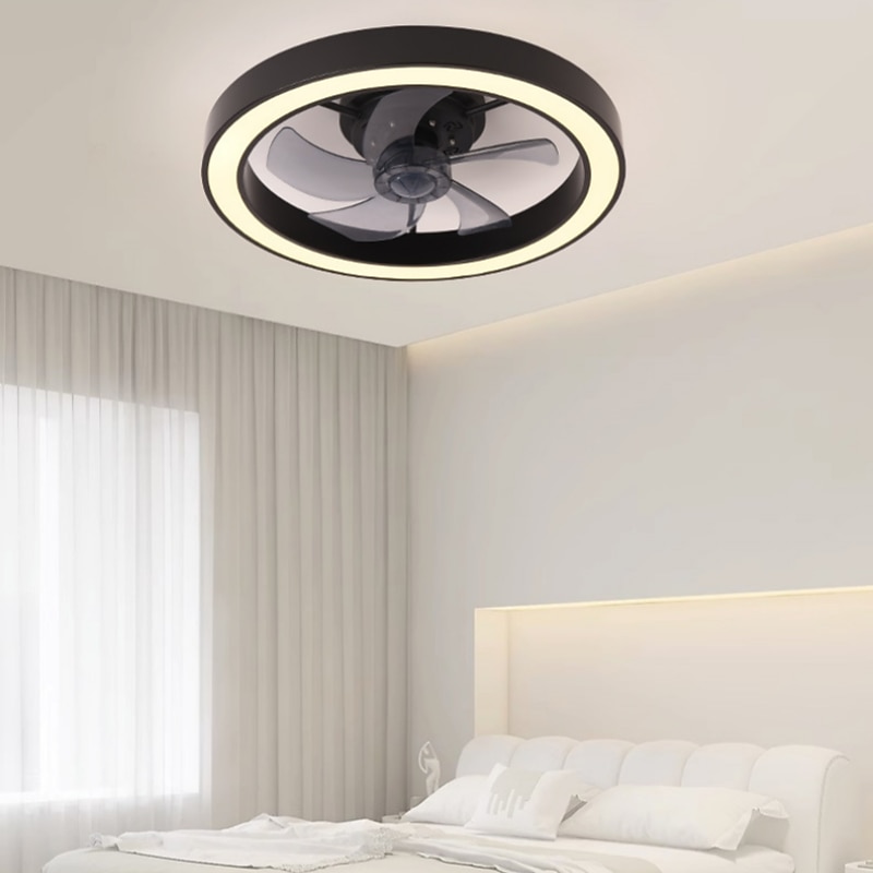 Ceiling Fan with Light Dimmable 50cm 6 Wind Speeds Modern Ceiling Fan for Bedroom, Living Room App & Remote Control 110-240V4
