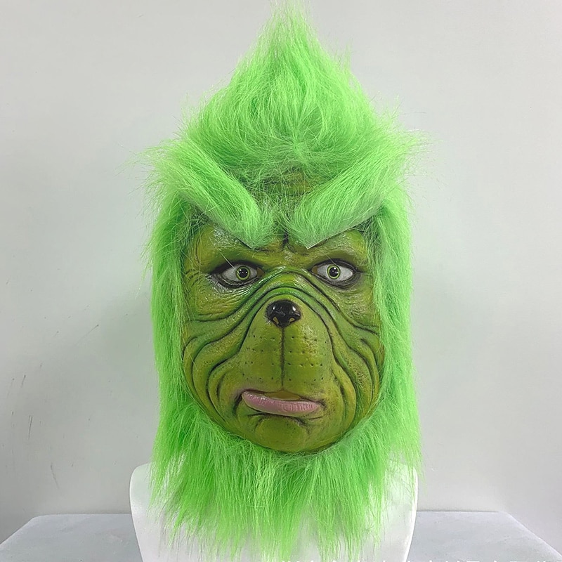 Santa Claus Christmas Green Monster Masquerade Mask Couple's Men's Women's Unisex Christmas Christmas Carnival Christmas Eve Mask3