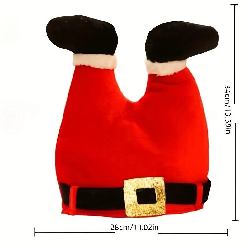 Christmas Hat Creative Funny Joker Elf Hat Red Trouser Legs Children Adult Christmas Hat Christmas Activity Performance4