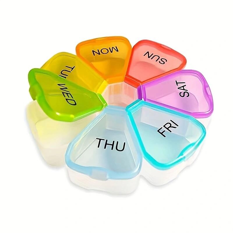 1pc Pill Organizer, Weekly Pill Organizer, Pill Box, Medicine Organizer, Pill Case, Pill Container, Pill Box 7 Day, Pill Holder, Travel Pill Case2