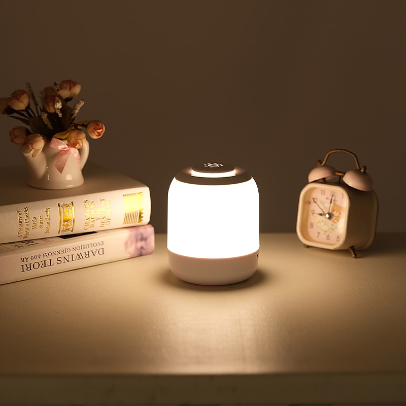 Rechargeable Touch Led Night light Night Feeding Bedside Lamp Atmosphere Pat Lamp Dormitory Table Lamp