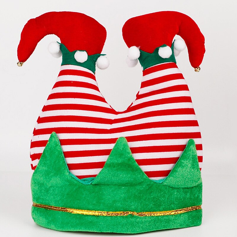 4 Pack Santa Claus Elf Santa Hat Men's Women's Boys Girls' Christmas Christmas Carnival Christmas Eve Polyester Hat4