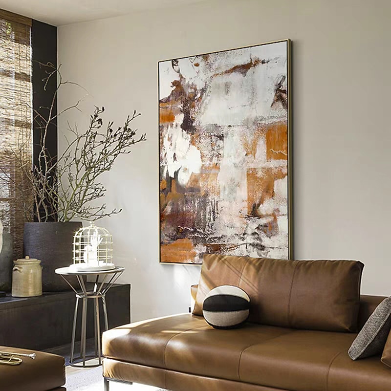 Mintura Handmade Oil Paintings On Canvas Wall Art Modern Decoration Abstract Picture For Home Decor Rolled Frameless Unstretched Painting4