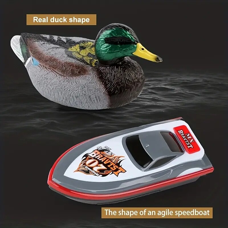 Realistic Green Head Duck Model Toy Boat Dual Version Sealed Waterproof Remote Control Boat For Kids Outdoor Pond Simulation Remote Control Boat3