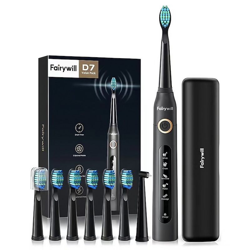 Electric Sonic Toothbrush USB Charge FW-507 Rechargeable Waterproof Electronic Tooth Brushes Replacement Heads Adult
