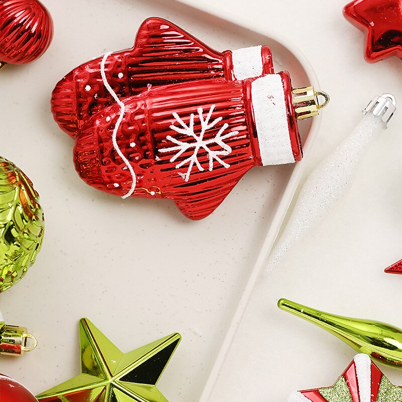 Christmas Decorations 70pcs Painted Tree Top Star Christmas Ball Set Decorations Christmas Tree Decoration Pendants4