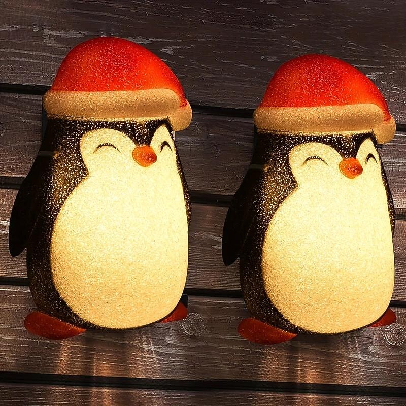Christmas Porch Light Cover, Penguin Outdoor Christmas Decoration Lamp Cover, Perfect For Xmas Porch Lights Garage Lights Outside Xmas Party Decor