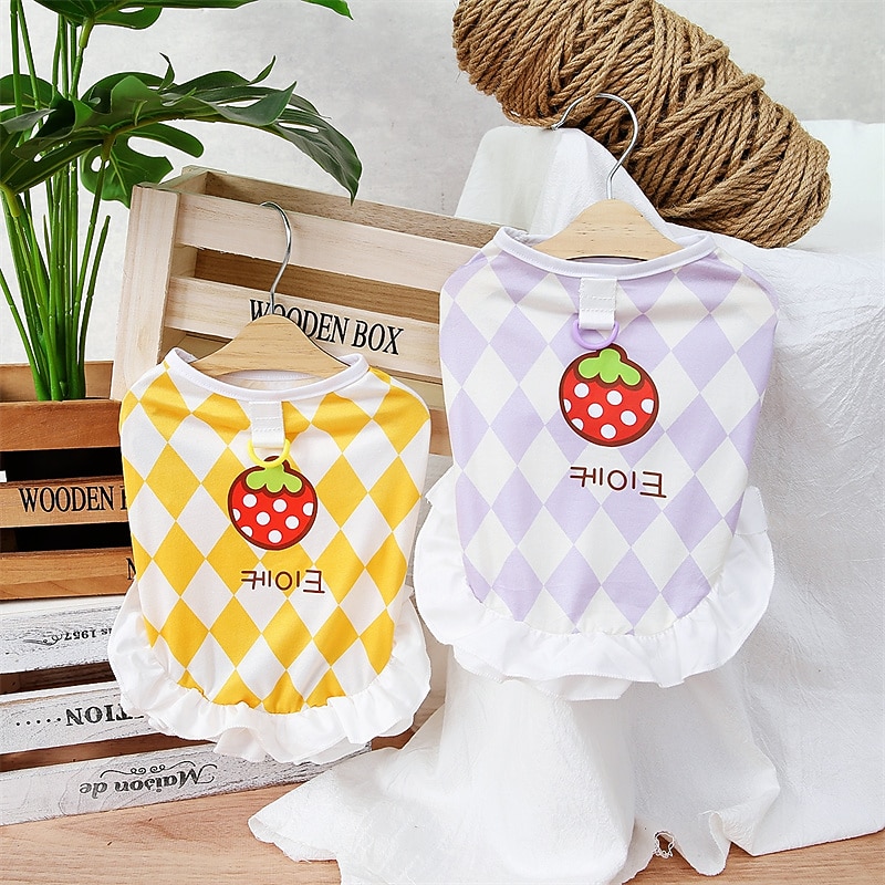 Dog Cat Dress Cute Sweet Soft Comfortable Dailywear Casual Daily Dog Clothing for Husky Labrador Alaskan Malamute Golden Retriever Dalmatian4