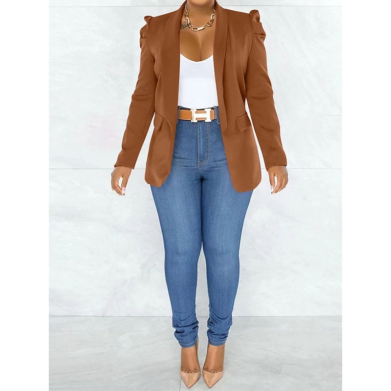 Women's Blazer Business Office Formal Blazer Suit Party Evening Jacket Casual Daily Spring Outerwear Long Sleeve3