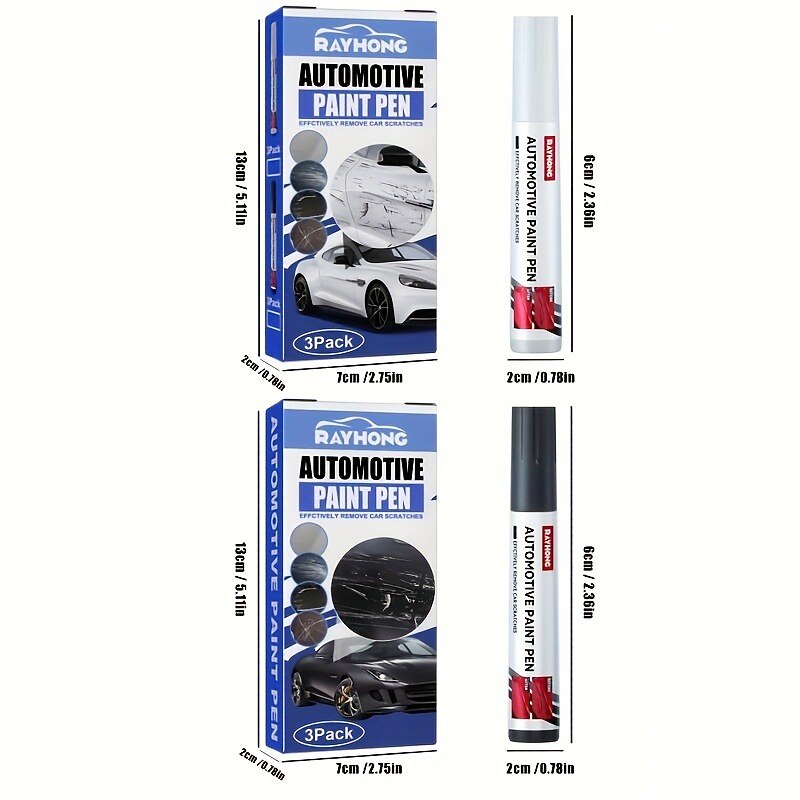 3 PCS Car Touch Up Paint Pen Repair Pen Trace Paint Repair Pen Paint Surface Scratch Scratch Repair3
