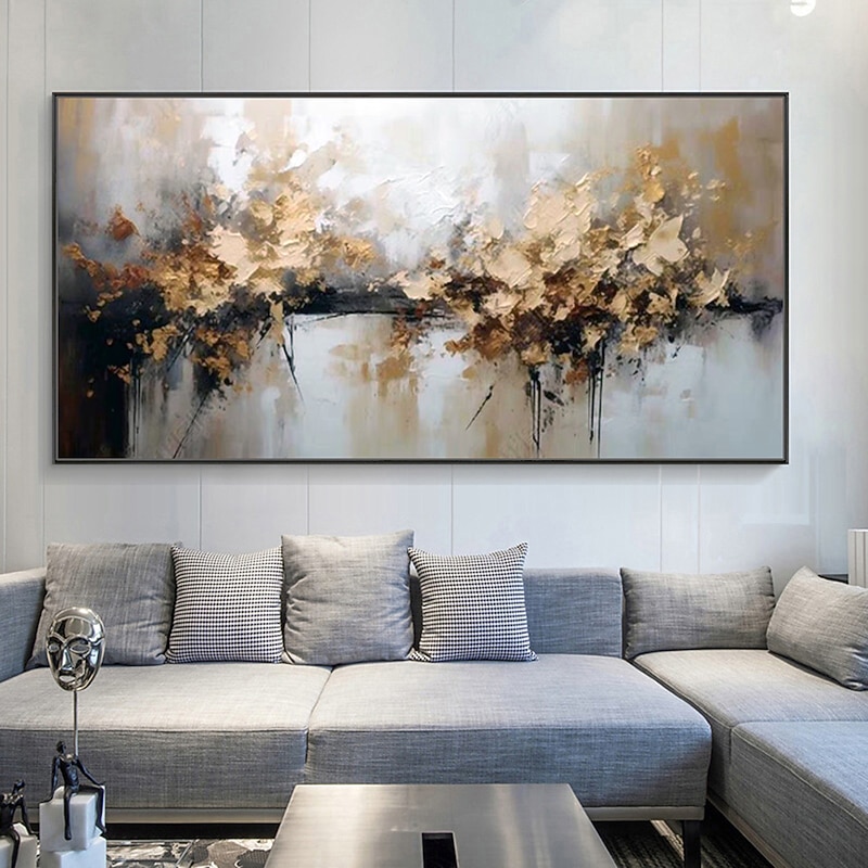 Mintura Handmade Abstract Oil Paintings On Canvas Wall Art Decoration Modern Picture For Home Decor Rolled Frameless Unstretched Painting3