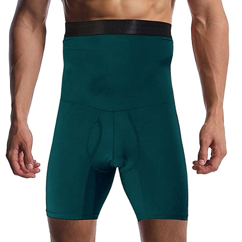 Men's Active Shorts Compression Shorts Running Shorts Gym Shorts Sports Going out Weekend Running Casual Tummy Control Plain Short Gymnatics Activewear Black White Micro-elastic4