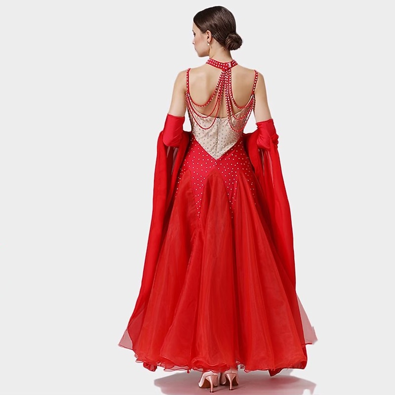 Ballroom Dance Dress Women's Performance Competition Modern Party Costumes  Big Swing Tango Waltz  Dancing Clothes2