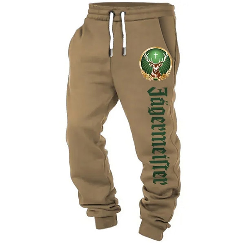 Letter Casual Men's 3D Print Sweatpants Joggers Pants Trousers Outdoor Street Casual Daily Polyester Black White Navy Blue S M L Mid Waist Elasticity Pants4