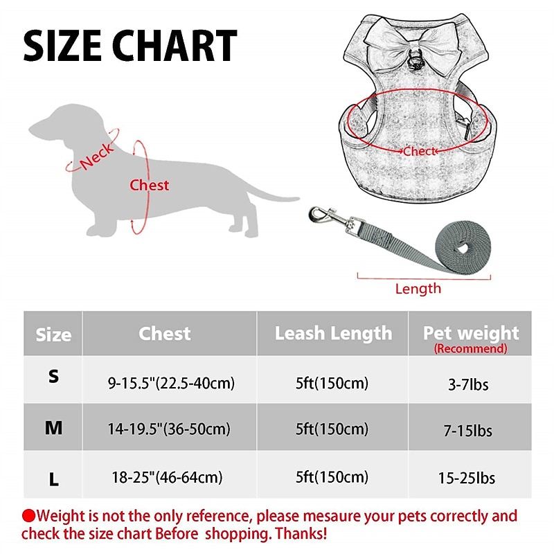 Small Dog Harness and Leash Set - No Pull Pet Harness with Soft Mesh Nylon Vest for Small Dogs and Cats3