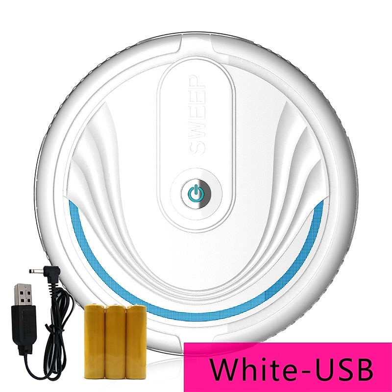 Automatic Smart Household Mopping Sweeping Machine Robot Cleaner Vacuum Floor Dust Hair USB/Battery 15