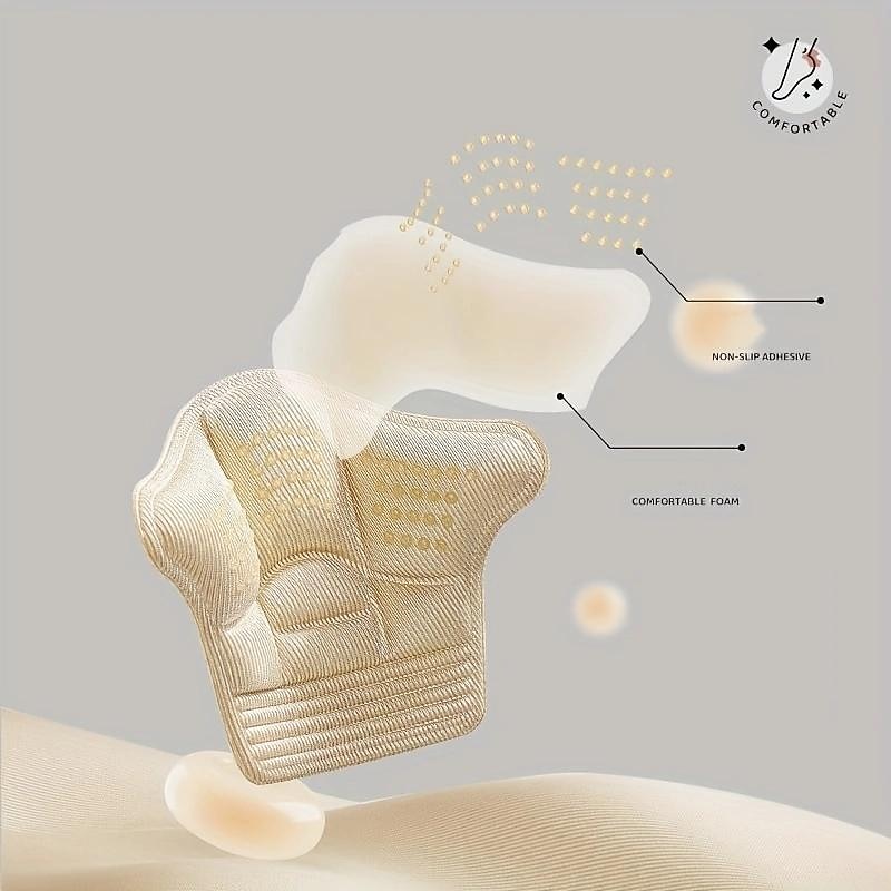 1 Pair Heel Sticker Anti-drop Heel, Foot Sports Insole Heel Sticker, Half Size Pad For Big Shoes, Adjustable Shoes Pads4
