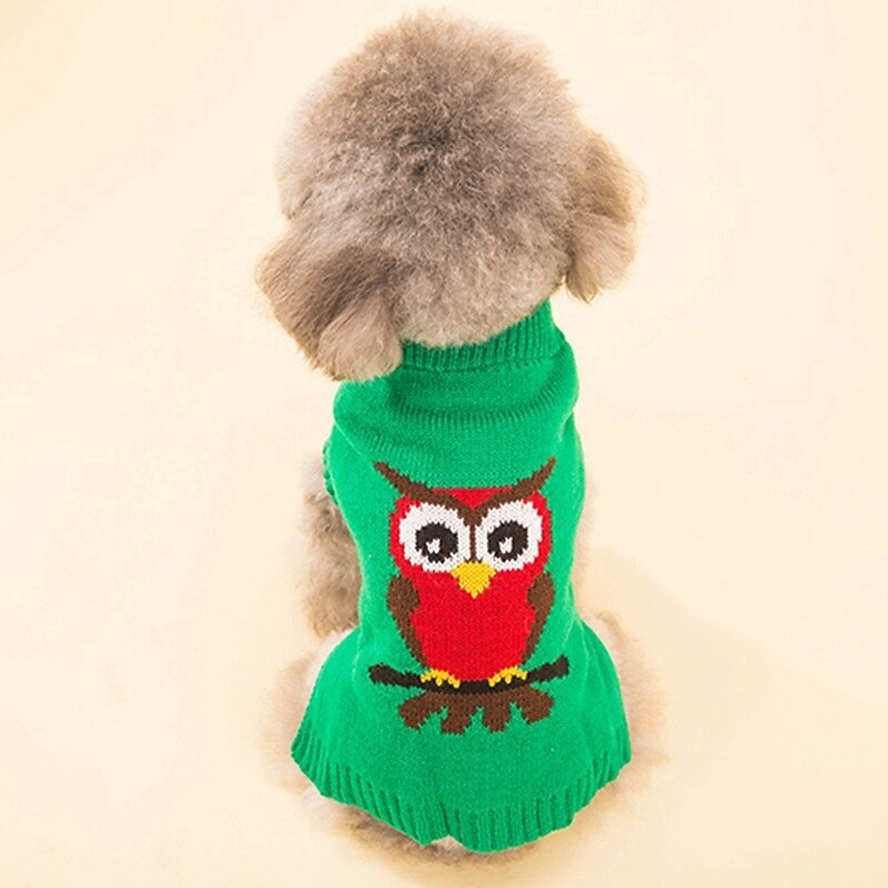 Dog Cat Sweater Jumper Party Cartoon Winter Breathable Soft Washable Comfortable Outdoor Casual Daily Dog Clothing for Bichon Frise Pomeranian Baby Pet Papillon Small
