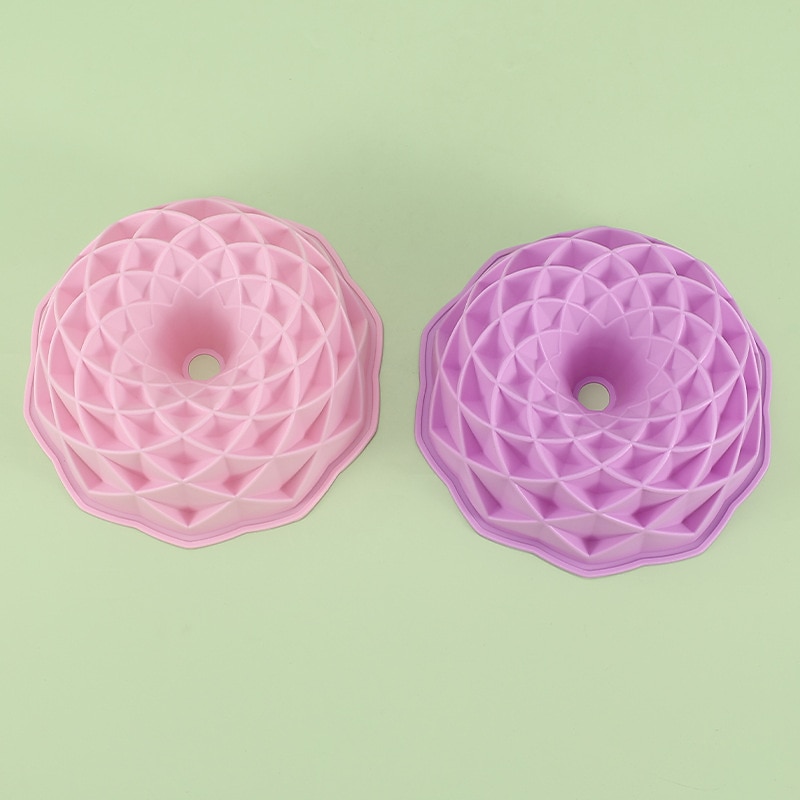 1pc Flower Bloom Shape Cake Baking Pan, Silicone 3D Modeling Suitable For DIY Baking Cake, Chocolate, Ice-cream, Fudge Jelly And Other Production, Baking Tools, Kitchen Gadgets Supplies4